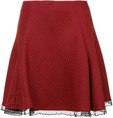 Red Valentino - lace hem skirt - women - Polyester/Acétate/laine vierge - 40