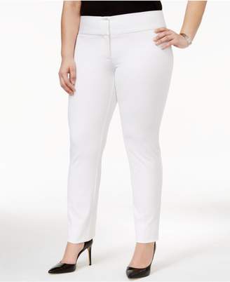 Alfani Plus and Petite Plus Size Straight-Leg Pants, Created for Macy's