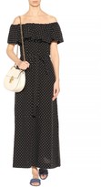 Thumbnail for your product : Lisa Marie Fernandez Mira flounce cotton off-the-shoulder dress
