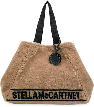 Stella McCartney Carry All Stella Faux-Shearling Tote Bag