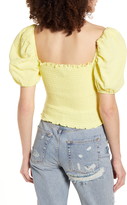 Thumbnail for your product : Socialite Puff Sleeve Smocked Top