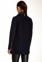 Thumbnail for your product : Mackage Phylis Wool Blend Coat with Leather Collar