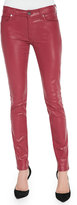 Thumbnail for your product : 7 For All Mankind Gummy Skinny Jeans, Coated Cranberry