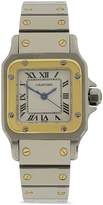 Thumbnail for your product : Cartier Preowned Santos Automatic White Dial Stainless Steel Ladies Watch