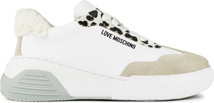 Leopard Detail Chunky Sneakers