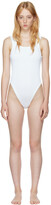 Thumbnail for your product : Hunza G White Crinkled One-Piece Swimsuit