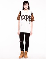 Thumbnail for your product : Illustrated People Dope Leopard Sleeve Tshirt