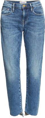 Frame Le Garcon High Waist Raw Step Hem Jeans