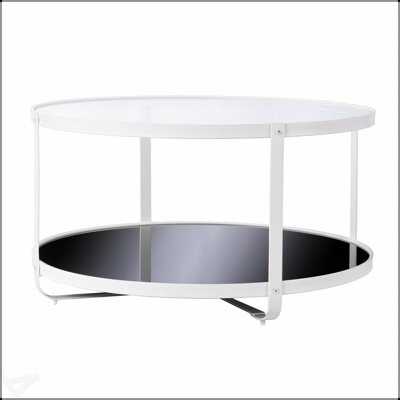 Latitude Run Vimmerly Glass-Top Cocktail Table with Durable Frame and Elegant Design, Perfect for Modern and Contemporary Living Spaces.