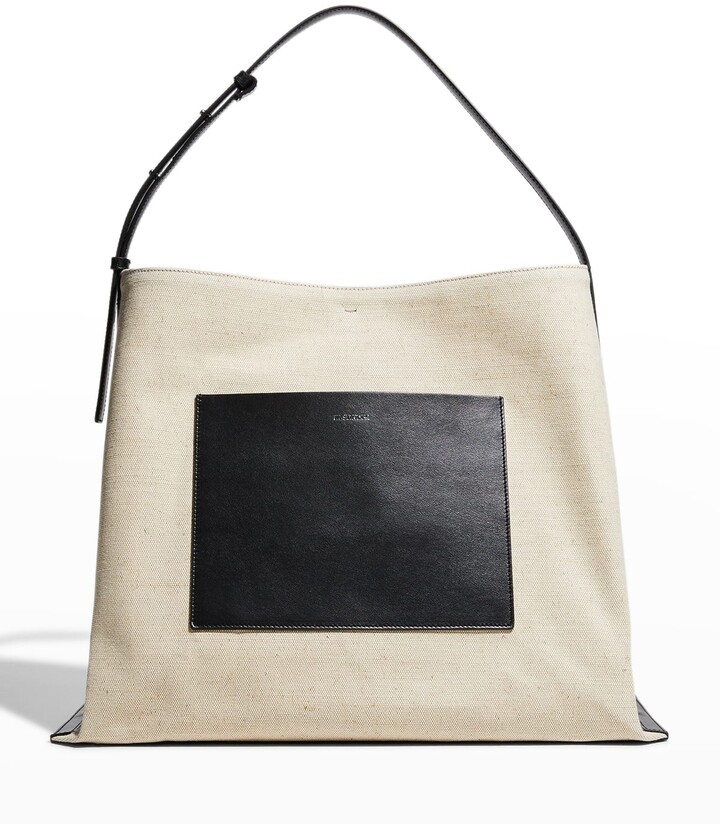 Jil Sander Medium Crinkled Leather Shoulder Bag - Farfetch