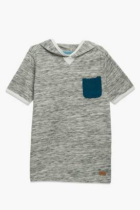 7 For All Mankind Boys S-Xl Short-Sleeve Crew Neck Tee In Textured Grey