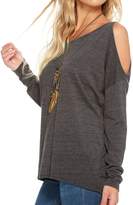 Thumbnail for your product : Chaser Women's Triblend Long Sleeve Dolman - Black