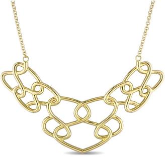Catherine Malandrino 18K Gold-Plated Sterling Silver Interlaced Statement Necklace