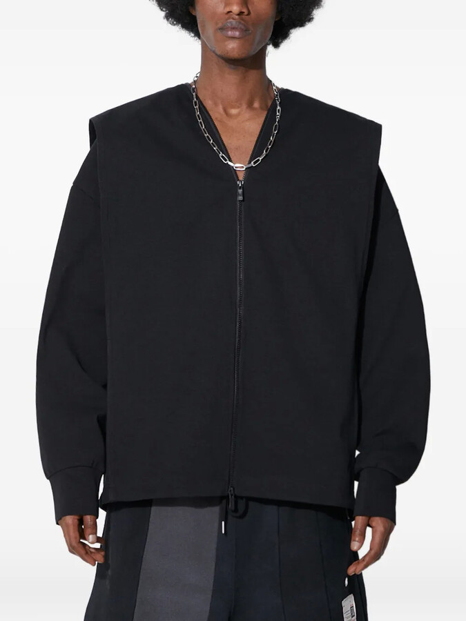 A. A. Spectrum Off-White Down Croppuff Jacket - ShopStyle
