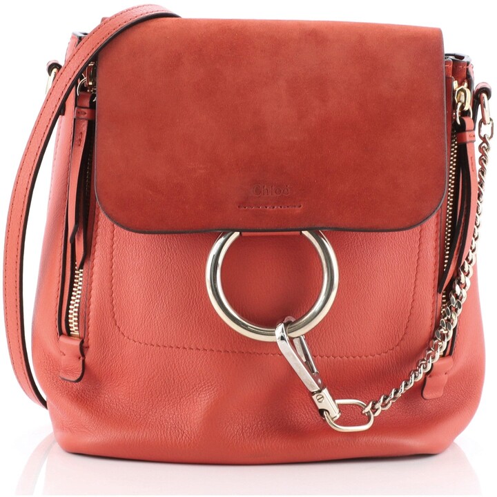chloe faye backpack red