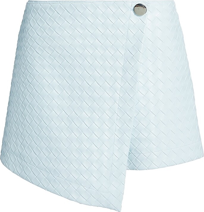 Toccin Women's Stella Button Wrap Skort - Ice Blue - Size 8
