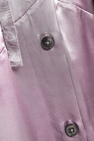 Thumbnail for your product : Ann Demeulemeester Rasoseta Asymmetric Ruffle-trimmed Silk-satin Dress