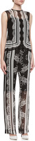 Thumbnail for your product : Erdem Taffy Lace Chiffon Trousers