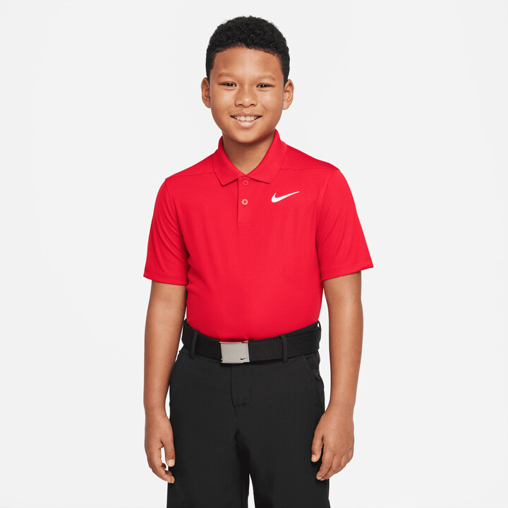Nike Dri-FIT Victory Big Kids' (Boys') Golf Polo in Red | DN1970-657