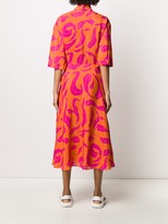 Thumbnail for your product : Off-White Leaf Print Plung Dress