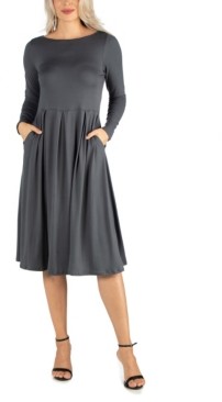 long grey dress casual