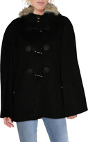 Thumbnail for your product : Eliza J Womens Faux Fur Trim Heavy Faux Fur Jacket