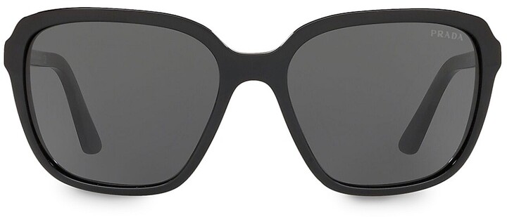 prada 58mm square sunglasses