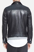 Thumbnail for your product : Nudie Jeans 'Perry' Black Leather Jacket