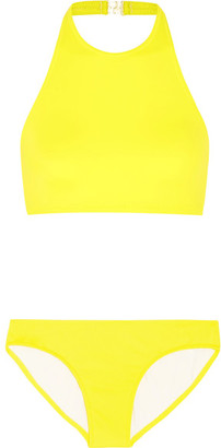 Norma Kamali Halterneck Bikini - Bright yellow
