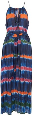 Velvet Valda striped cotton maxi dress