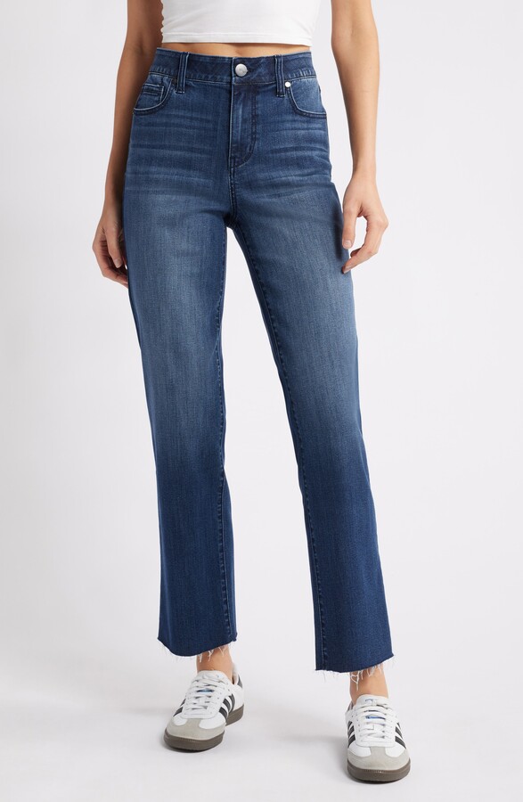1822 Denim Magic Waistband High Waist Straight Leg Jeans