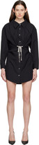 Thumbnail for your product : Alexander Wang Black Crystal Tie Twist Minidress