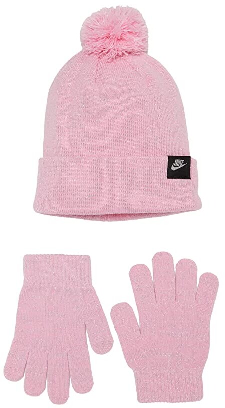 Nike Kids Pom Beanie and Gloves Two-Piece Set (Big Kids) Snowboard Gloves -  ShopStyle Girls' Accessories