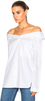 Thumbnail for your product : Tibi Notched Off Shoulder Shirt