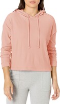 Thumbnail for your product : Danskin Women's Rib Knit Crop Pullover Hoodie