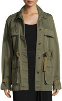 Thumbnail for your product : Theory Thornwood Washed Chino Coat, Green