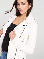Thumbnail for your product : Very Faux Leather PU Jacket - White