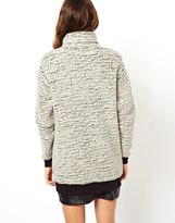 Thumbnail for your product : A Question Of ASOS Polo Jumper in Wool Stripe