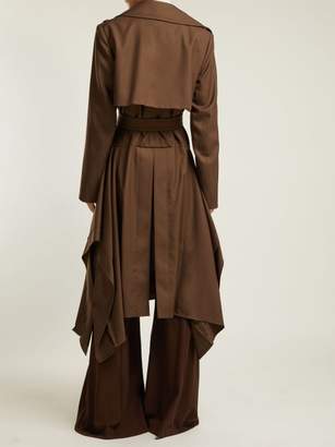 Chloé Wool Gabardine Trench Coat - Womens - Brown