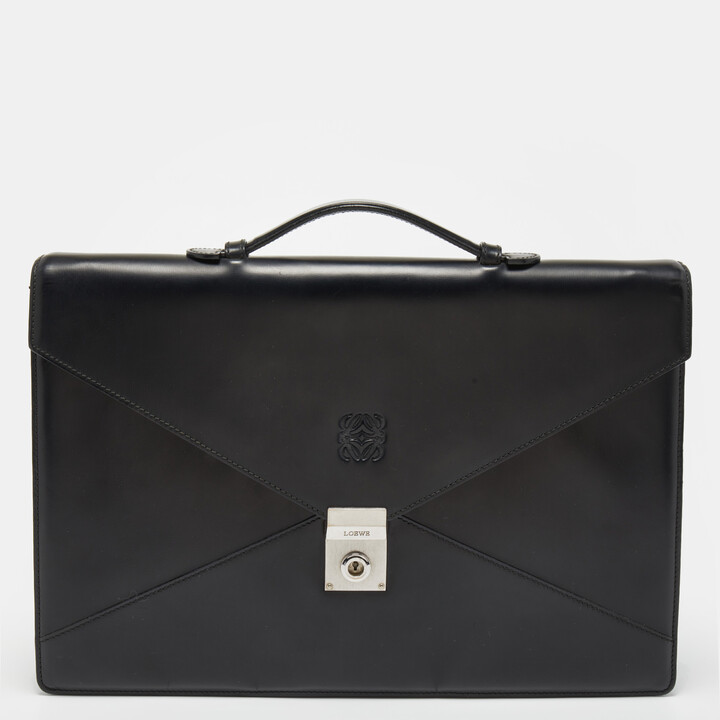 Loewe Luxury Goya thin briefcase in soft grained calfskin - ShopStyle  Backpacks