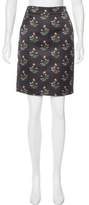 Thumbnail for your product : Derek Lam Floral Print Knee-Length Skirt