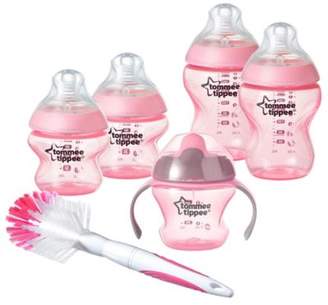 Tommee Tippee Newborn Closer to Nature® Baby Bottle Starter Pack in Pink