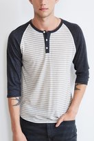 Thumbnail for your product : Alternative Apparel ALTERNATIVE Striped 3/4 Henley Shirt