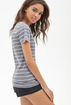 Thumbnail for your product : Forever 21 Striped V-Neck Tee