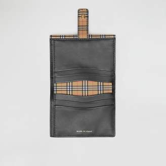 Burberry Small Scale Check and Leather Folding Wallet