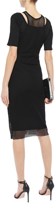 Bailey 44 Layered Mesh And Jersey Dress