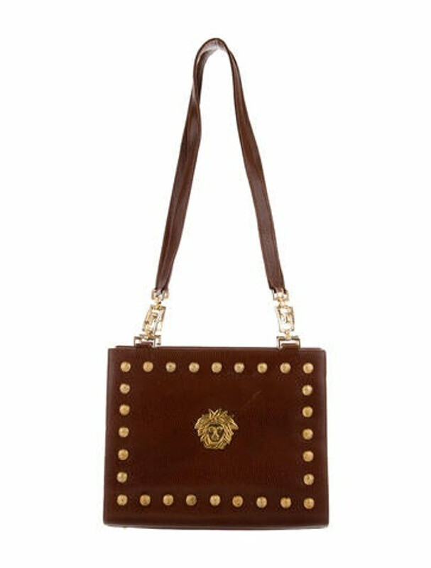 Gianni Versace Vintage Medusa Shoulder Bag Brown ShopStyle