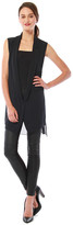 Thumbnail for your product : Cynthia Vincent Oversized Chiffon-Back Vest