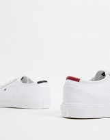 Thumbnail for your product : Tommy Hilfiger core corporate flag sneaker in white