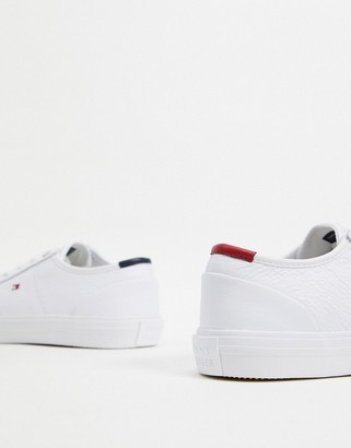 Tommy Hilfiger core corporate flag sneaker in white